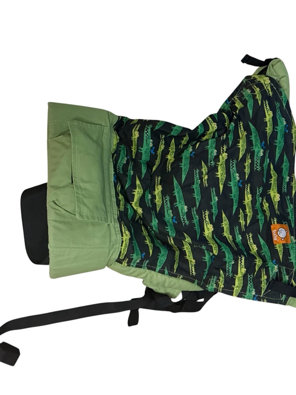 Tula Kids Green Alligator Pattern Baby with Hood